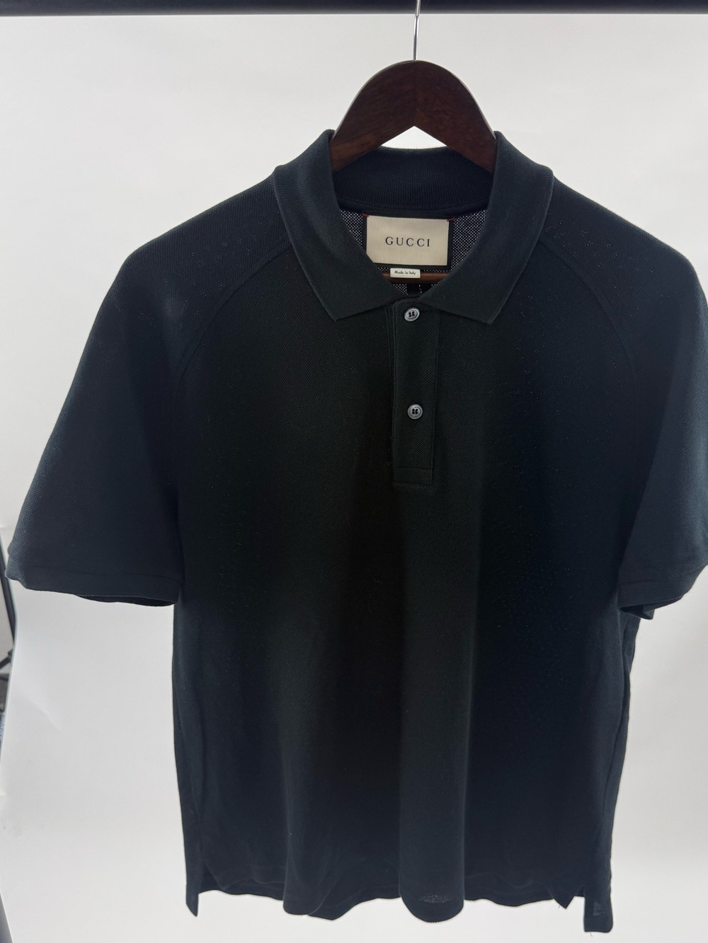 Gucci Black Short-Sleeve Polo